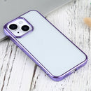 Ultra-thin Electroplating TPU Protective Case For iPhone 13(Purple)