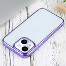 Ultra-thin Electroplating TPU Protective Case For iPhone 13(Purple)