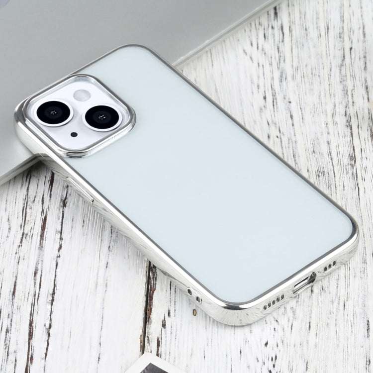 Ultra-thin Electroplating TPU Protective Case For iPhone 13(Silver)