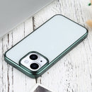 Ultra-thin Electroplating TPU Protective Case For iPhone 13(Green)