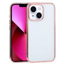 Ultra-thin Electroplating TPU Protective Case For iPhone 13(Pink)