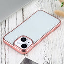 Ultra-thin Electroplating TPU Protective Case For iPhone 13(Pink)