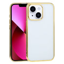 Ultra-thin Electroplating TPU Protective Case For iPhone 13(Gold)