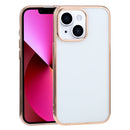 Ultra-thin Electroplating TPU Protective Case For iPhone 13(Rose Gold)