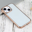 Ultra-thin Electroplating TPU Protective Case For iPhone 13(Rose Gold)
