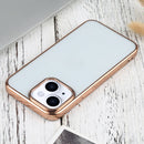 Ultra-thin Electroplating TPU Protective Case For iPhone 13(Rose Gold)