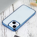 Ultra-thin Electroplating TPU Protective Case For iPhone 13(Blue)