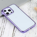 Ultra-thin Electroplating TPU Protective Case For iPhone 13 Pro Max(Purple)
