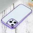 Ultra-thin Electroplating TPU Protective Case For iPhone 13 Pro Max(Purple)