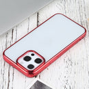 Ultra-thin Electroplating TPU Protective Case For iPhone 13 Pro Max(Red)