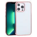 Ultra-thin Electroplating TPU Protective Case For iPhone 13 Pro Max(Pink)