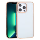 Ultra-thin Electroplating TPU Protective Case For iPhone 13 Pro Max(Rose Gold)