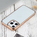 Ultra-thin Electroplating TPU Protective Case For iPhone 13 Pro Max(Rose Gold)