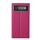 For Google Pixel 6 ViLi DMX Series Shockproof TPU + PU Leather Magnetic Attraction Horizontal Flip Case with Card Slot & Holder(Rose Red)