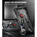 PC + TPU Shockproof Protective Case with Corkscrew Holder For Samsung Galaxy A10s(Transparent White)