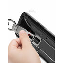PC + TPU Shockproof Protective Case with Corkscrew Holder For Samsung Galaxy A10s(Transparent Black)