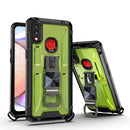 PC + TPU Shockproof Protective Case with Corkscrew Holder For Samsung Galaxy A10s(Diamond Yellow)