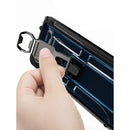 PC + TPU Shockproof Protective Case with Corkscrew Holder For Samsung Galaxy S21 Ultra 5G(Transparent Black)