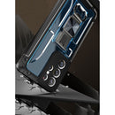 PC + TPU Shockproof Protective Case with Corkscrew Holder For Samsung Galaxy S21 Ultra 5G(Transparent Black)