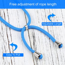 Four-corner Shockproof Transparent TPU Protective Case with Lanyard For iPhone 13 Pro(Blue)