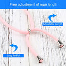 Four-corner Shockproof Transparent TPU Protective Case with Lanyard For iPhone 13 Pro(Pink)