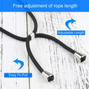 Four-corner Shockproof Transparent TPU Protective Case with Lanyard For iPhone 13 Pro(Black)