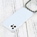 Four-corner Shockproof Transparent TPU Protective Case with Lanyard For iPhone 13 Pro(Black Green Gold)