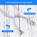 Four-corner Shockproof Transparent TPU Protective Case with Lanyard For iPhone 13 Pro(Purple Blue)