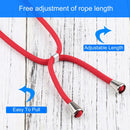 Four-corner Shockproof Transparent TPU Protective Case with Lanyard For iPhone 13 Pro Max(Red)