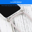 Four-corner Shockproof Transparent TPU Protective Case with Lanyard For iPhone 13 Pro Max(Apricot)