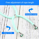 Four-corner Shockproof Transparent TPU Protective Case with Lanyard For iPhone 13 Pro Max(Mint Green)