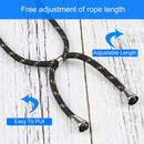 Four-corner Shockproof Transparent TPU Protective Case with Lanyard For iPhone 13 Pro Max(Black Gold)