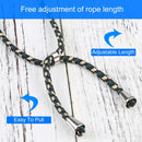 Four-corner Shockproof Transparent TPU Protective Case with Lanyard For iPhone 13 Pro Max(Black Green Gold)