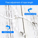 Four-corner Shockproof Transparent TPU Protective Case with Lanyard For iPhone 13 Pro Max(White Thin Black)