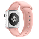 Double Nail Silicone Strap Watch Band For Apple Watch Series 7 41mm / 6 & SE & 5 & 4 40mm / 3 & 2 & 1 38mm(Rose Gold)