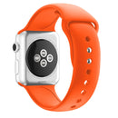 Double Nail Silicone Strap Watch Band For Apple Watch Series 7 41mm / 6 & SE & 5 & 4 40mm / 3 & 2 & 1 38mm(Orange)