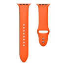 Double Nail Silicone Strap Watch Band For Apple Watch Series 7 41mm / 6 & SE & 5 & 4 40mm / 3 & 2 & 1 38mm(Orange)