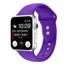 Double Nail Silicone Strap Watch Band For Apple Watch Series 7 41mm / 6 & SE & 5 & 4 40mm / 3 & 2 & 1 38mm(Purple)