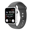 Double Nail Silicone Strap Watch Band For Apple Watch Series 7 41mm / 6 & SE & 5 & 4 40mm / 3 & 2 & 1 38mm(Dark Grey)