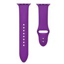 Double Nail Silicone Strap Watch Band For Apple Watch Series 7 41mm / 6 & SE & 5 & 4 40mm / 3 & 2 & 1 38mm(Dark Purple)