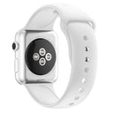 Double Nail Silicone Strap Watch Band For Apple Watch Series 7 45mm / 6 & SE & 5 & 4 44mm / 3 & 2 & 1 42mm(White)