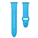 Double Nail Silicone Strap Watch Band For Apple Watch Series 7 45mm / 6 & SE & 5 & 4 44mm / 3 & 2 & 1 42mm(Blue)