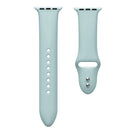 Double Nail Silicone Strap Watch Band For Apple Watch Series 7 45mm / 6 & SE & 5 & 4 44mm / 3 & 2 & 1 42mm(Emerald Green)