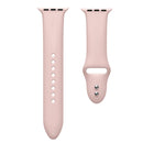 Double Nail Silicone Strap Watch Band For Apple Watch Series 7 45mm / 6 & SE & 5 & 4 44mm / 3 & 2 & 1 42mm(Silt)