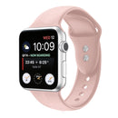 Double Nail Silicone Strap Watch Band For Apple Watch Series 7 45mm / 6 & SE & 5 & 4 44mm / 3 & 2 & 1 42mm(Silt)