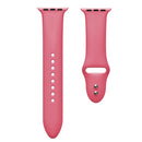 Double Nail Silicone Strap Watch Band For Apple Watch Series 7 45mm / 6 & SE & 5 & 4 44mm / 3 & 2 & 1 42mm(Watermelon Pink)