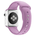 Double Nail Silicone Strap Watch Band For Apple Watch Series 7 45mm / 6 & SE & 5 & 4 44mm / 3 & 2 & 1 42mm(Lavender)