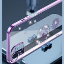 Electroplating Diamond Dandelion Pattern TPU Shockproof Protective Case For iPhone 13(Rose Gold)