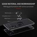For vivo X70 Pro Metal Ring Holder 360 Degree Rotating TPU Case(Black+Red)