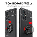 For Xiaomi Redmi 10 Metal Ring Holder 360 Degree Rotating TPU Case(Red)
